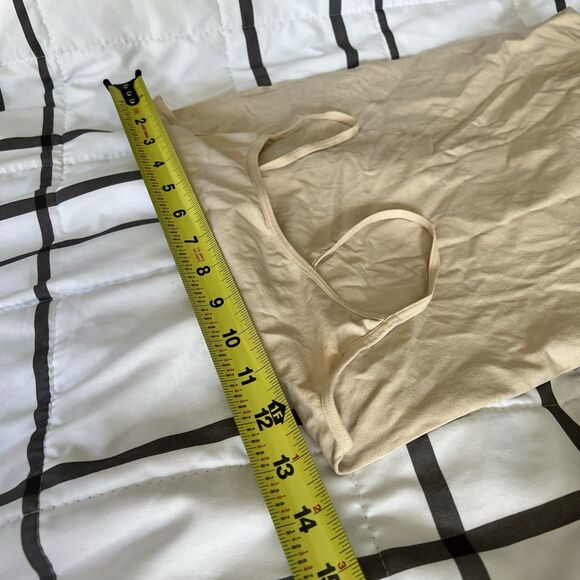 Joe Boxer Juniors Sz Large Tan Spaghetti Strap Tank Top Underwear Y2K - Picture 4 of 5